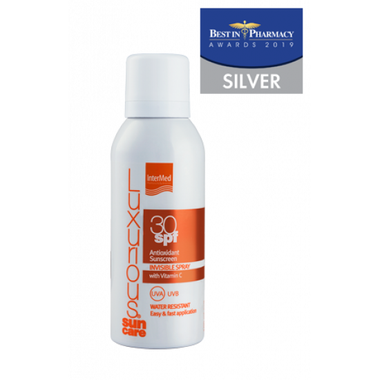 Luxurious Suncare Antioxidant Sunscreen Invisible Spray SPF 30 Με Βιταμίνη C 100ml