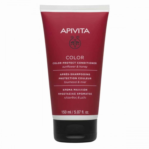 Apivita Color Protection Conditioner κρέμα προστασίας χρώματος για βαμμένα μαλλιά με ηλίανθο & μέλι 150ml