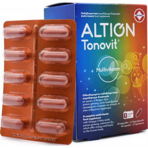 Altion Tonovit Multivitamin Ολοκληρωμένο Πολυβιταμινούχο Συμπλήρωμα Διατροφής, 40caps