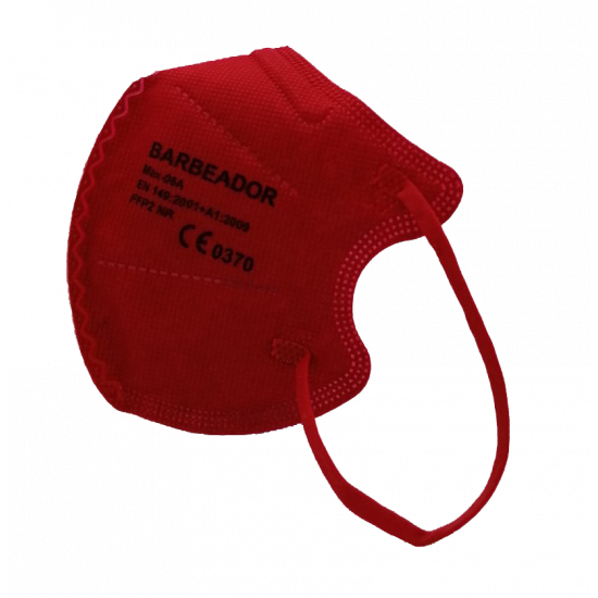 Barbeador Max-06G Μάσκα Προστασίας FFP2 για Παιδιά σε Κόκκινο χρώμα 20τμχ