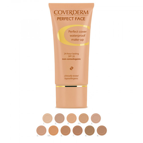 Coverderm Perfect Face Spf 20 - No.3 - Αδιάβροχο Make-up, 30ml