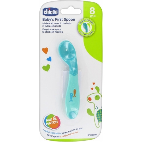 CHICCO - Baby's First Spoon 8m+ Πράσινο