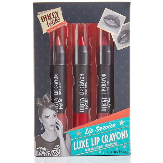 Dirty Works Lip Service Luxe Lip Crayons (3x2,5g)