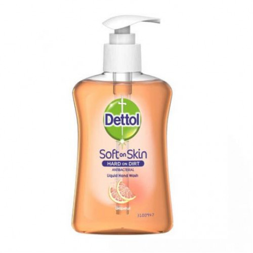 Dettol Soft on Skin Αντιβακτηριδιακό Υγρό Κρεμοσάπουνο με Άρωμα Γκρέιπφρουτ 250ml