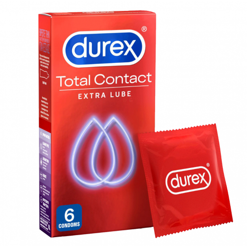 Durex Total Contact Προφυλακτικά Εξαιρετικά Λεπτά 6τμχ