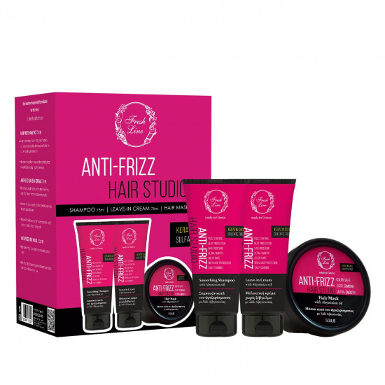 ANTI-FRIZZ Σετ Προσφοράς Μαλλιών 3 τεμάχια κατά του φριζαρίσματος