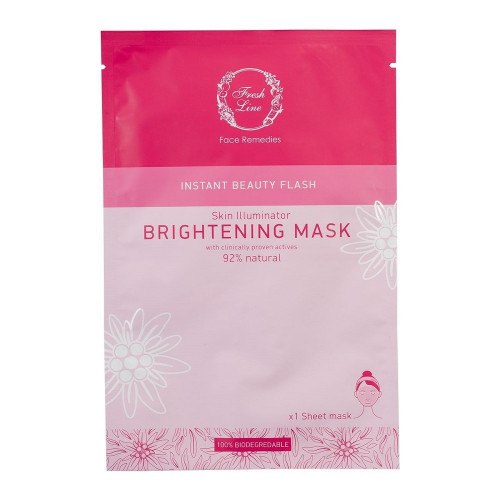 Fresh Line Sheet Masks Υφασμάτινη Μάσκα Προσώπου για Λάμψη 10mL