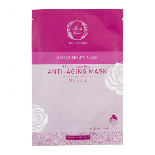 Fresh Line Sheet Mask  Anti-aging, Αντιγηραντική Υφασμάτινη Μάσκα Προσώπου 10mL, 1 τεμάχιο