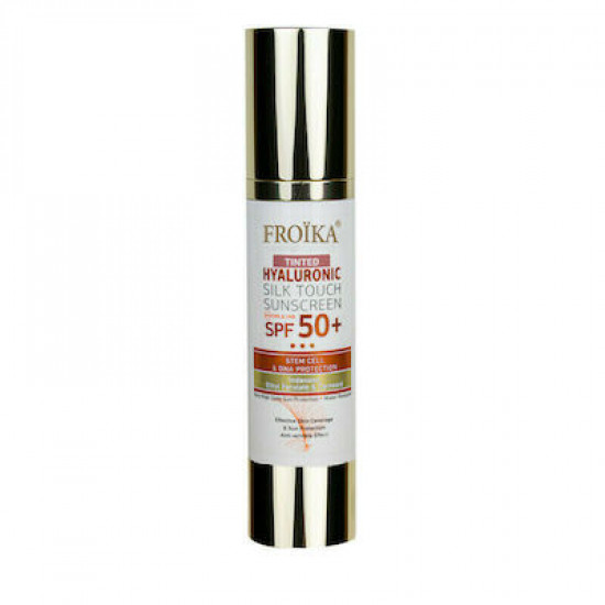 Froika Hyaluronic SilkTouch Sunscreen Tinted Αδιάβροχη Αντηλιακή Κρέμα Προσώπου SPF50 με Χρώμα 50ml