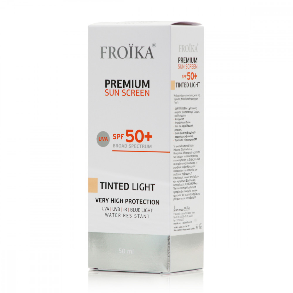 Froika Premium Sunscreen Tinted Αντηλιακό Προσώπου SPF50 με Χρώμα Light 50ml