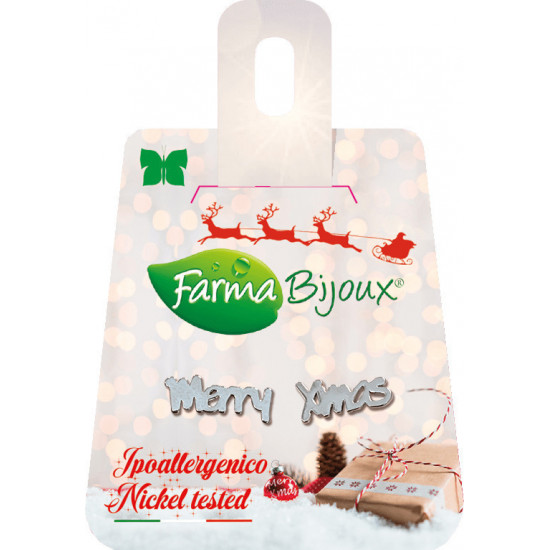 Farma Bijoux Merry Xmas Υποαλλεργικά Σκουλαρίκια Καρφωτά