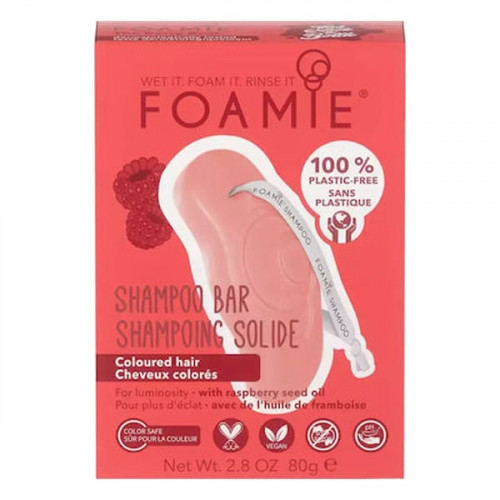 Foamie Shampoo Bar - Raspberry for Coloured Hair 80gr