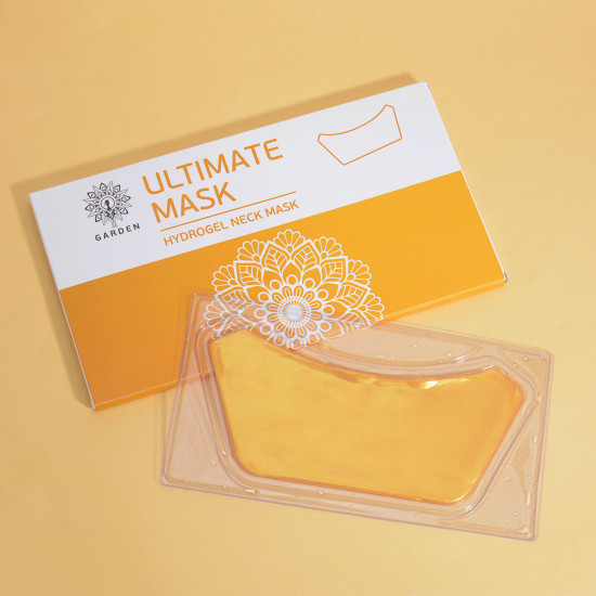 Garden Ultimate Hydrogel Neck Mask Ενυδατική & Συσφικτική Μάσκα Λαιμού - Επίθεμα Υδρογέλης με Χρυσό & Κολλαγόνο 2 Τεμάχια