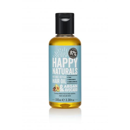Happy Naturals Intense Repair Hair Oil Argan & Avocado 100ml