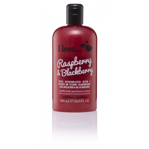 I Love Originals Raspberry & Blackberry Bath & Shower Cream 500ml