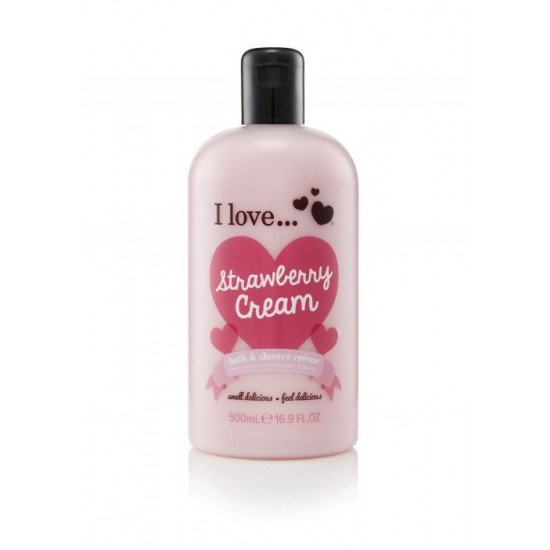 I Love Originals Strawberry Cream Bath & Shower Cream 500ml