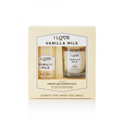 I Love Scents Vanilla Milk Miniature Pamper Duo