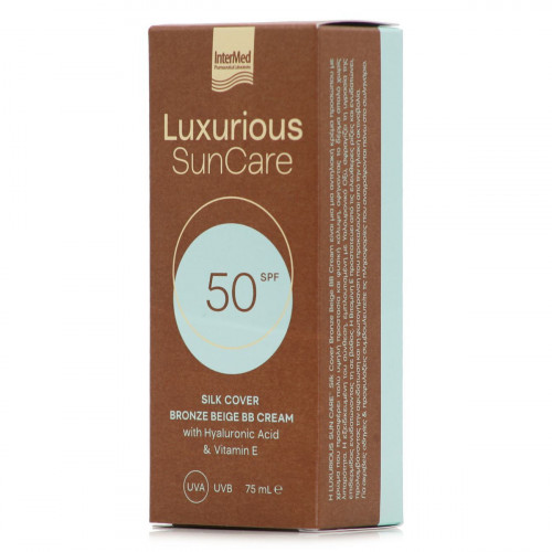 Intermed Luxurious Sun Care Αδιάβροχη Αντηλιακή Κρέμα Προσώπου SPF50 με Χρώμα Bronze Beige 75mL