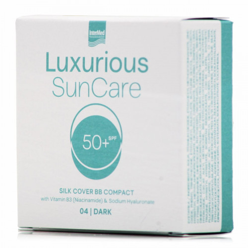 Intermed Luxurious Suncare Silk Cover Αντηλιακή Πούδρα Προσώπου SPF50 Dark 12g
