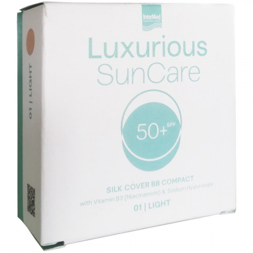 Intermed Luxurious Suncare Silk Cover Αντηλιακή Πούδρα Προσώπου SPF50 Light 12g