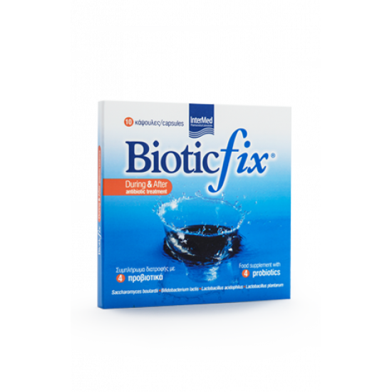 BioticFix Συμπλήρωμα Διατροφής με 4 Προβιοτικά,10κάψουλες