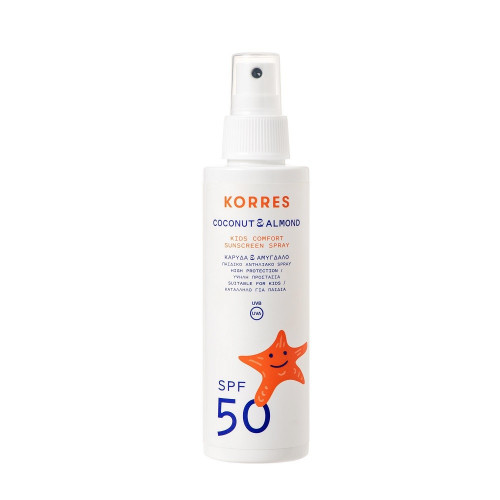 Korres Αδιάβροχο Παιδικό Αντηλιακό Spray Coconut & Almond SPF50 150mL