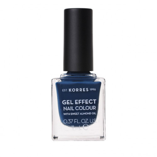 Korres Gel Effect Nail Colour With Sweet Almond Oil No 84 Indigo Blue 11mL