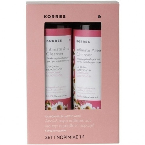 Korres Promo 1+1 Intimate Area Cleanser με Χαμομήλι & Lactic Acid 250ml