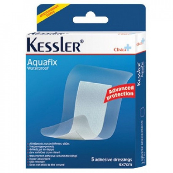 Kessler  Aquafix Αδιάβροχες Αυτοκόλλητες Γάζες (6x7cm) 5τμχ
