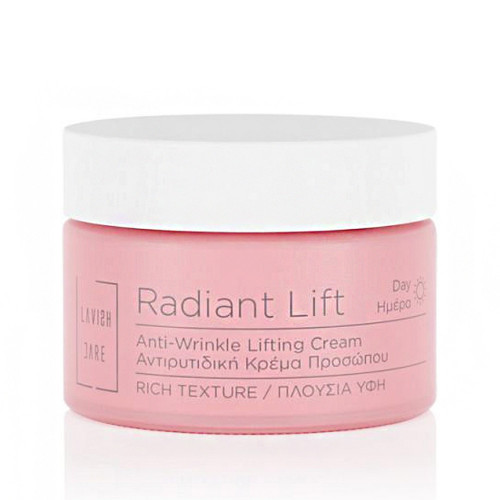 Lavish Care Radiant Lift Anti-Wrinkle Lifting Cream Rich Texture Συσφιγκτική Κρέμα Προσώπου Ημέρας Αντιγηραντικής Φροντίδας 50mL