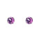 Dalee Γυναικεία σκουλαρίκια με πέτρες από ασήμι 925 με Ρόδιο, Μωβ Ζιργκόν 1 Ζευγάρι 