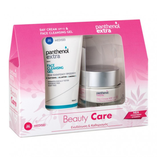 Medisei Panthenol Extra Promo Day Cream SPF15 50ml & Face Cleansing Gel 150ml