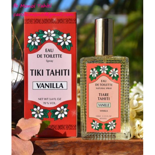 Monoi Tiki Tahiti Eau de toilette Vanilla Άρωμα Βανίλια,100mL
