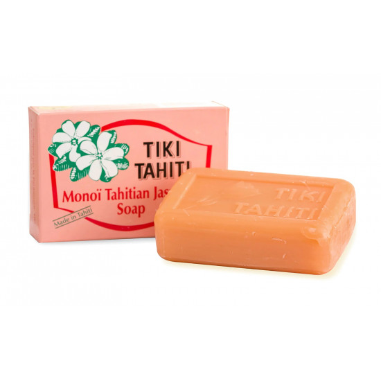 Monoi Tiki Tahiti Pitate Jasmine Soap Σαπούνι με περιεκτικότητα 30% σε Monoi oil, με άρωμα Γιασεμί, 130g