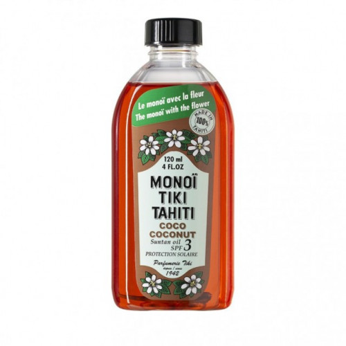Tiki Tahiti Monoi Coconut Bronzant Sun Tan Oil SPF3 120ml