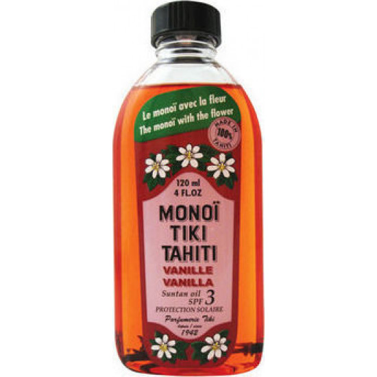 Monoi Tiki Tahiti Monoi Oil Vanilla SPF3 120ml