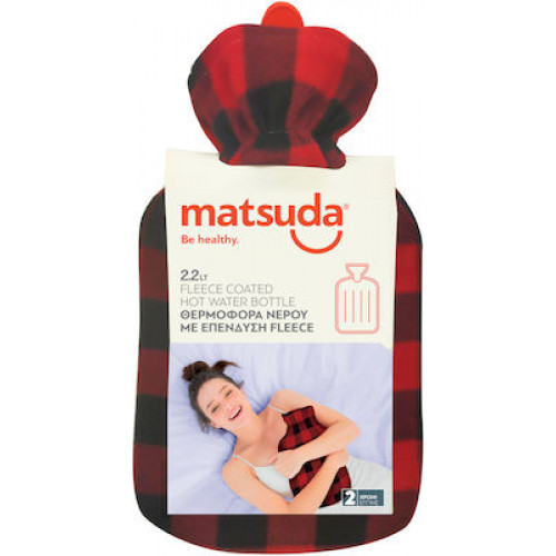Matsuda Θερμοφόρα Fleece Καρό σε Κόκκινο χρώμα 2200ml