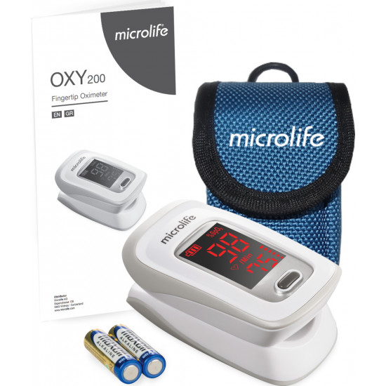 Microlife Oxy 200 Παλμικό Οξύμετρο Δακτύλου Λευκό
