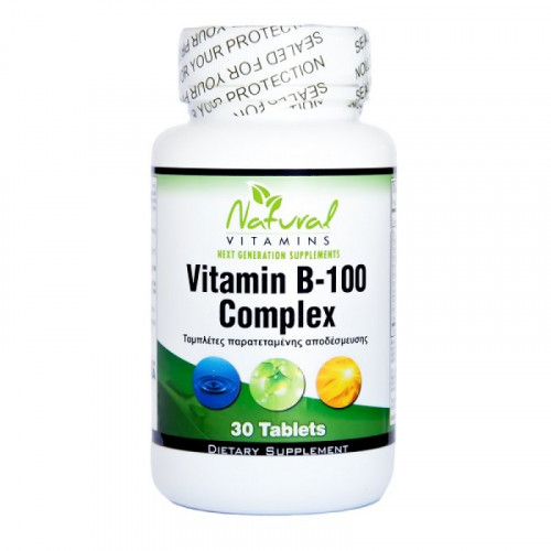 Natural Vitamins Βιταμίνη Β – 100 Complex 30tabs