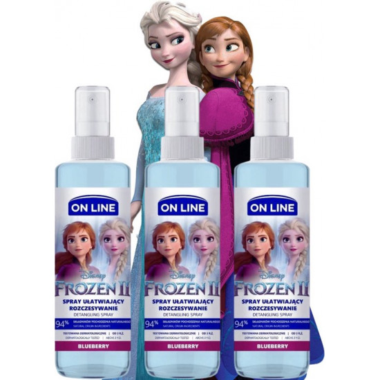 ON LINE Disney Frozen ΙΙ Σετ με 3 σε 1 Shampoo, Shower & bubble Bath 400mL & Spray ξεμπερδέματος για τα μαλλιά 200mL με Άρωμα Blueberry