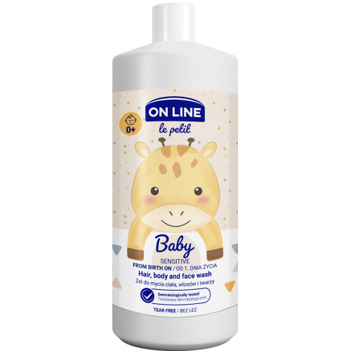 ON LINE Le petit Baby 3 in 1 Body, Hair and Face Wash Sensitive 850 mL