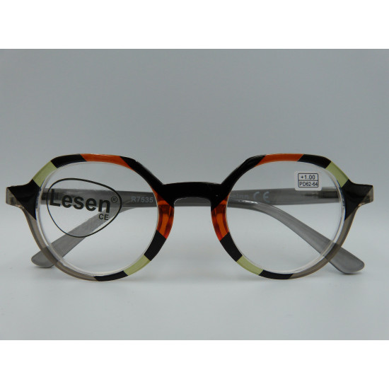 LESEN R7535 Γυαλιά Πρεσβυωπίας (πορτοκαλί-γκρί) +3,00