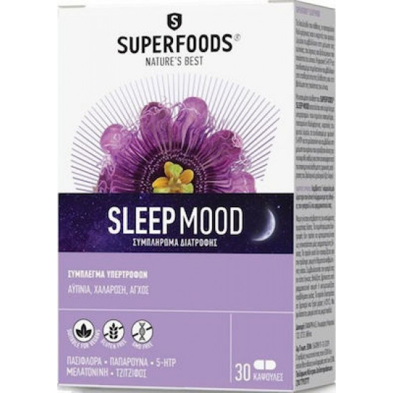 Superfoods Sleep Mood 30 κάψουλες