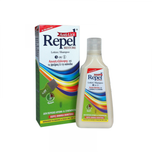 Repel Anti-Lice Restore Lotion/Shampoo, Αντιφθειρικό Σαμπουάν-Λοσιόν 200ml