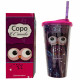 Copo Canudo Ποτήρι-Θερμός με καλαμάκι σε χρώμα μωβ με Glitter 650mL