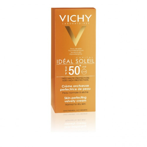 Vichy Ideal Soleil Skin Perfecting Velvety Cream, Βελούδινη Υφή SPF50, 50ml