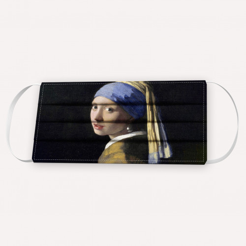 Υφασμάτινη Μάσκα,Vermeer - Το Κορίτσι με το Μαργαριταρένιο Σκουλαρίκι