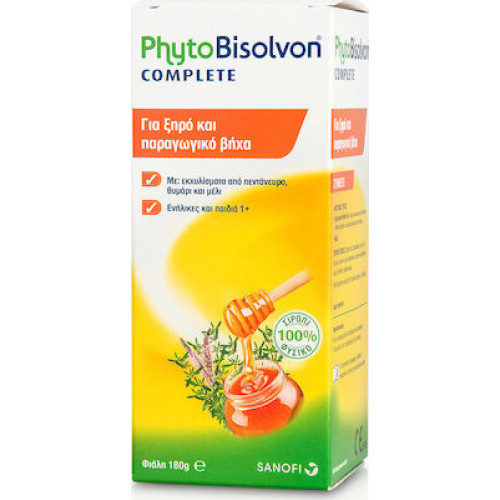 Sanofi PhytoΒisolvon Complete Φυσικό Σιρόπι για Ξηρό & Παραγωγικό Βήχα 133ml
