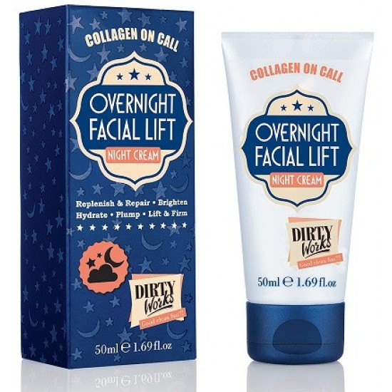 Dirty Works Collagen On Call Overnight Facial Lift Night Cream (50ml)