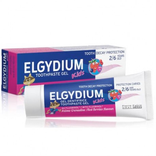 Elgydium Toothpaste Kids Red Berries 2-6 Ετών 100ppm 50ml